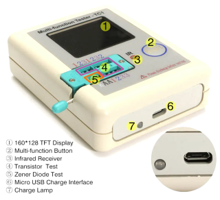 Discrete component and IR tester