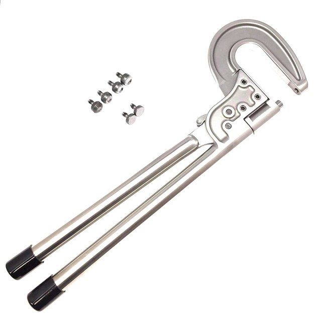 Rivet squeezer with 3 inch yoke