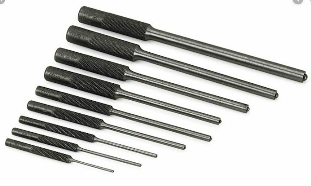 Roll pin punch set - 9 piece