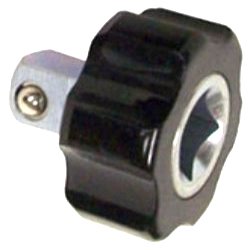 Socket wrench handle - palm ratchet 3/8 square 1/4 hex inch