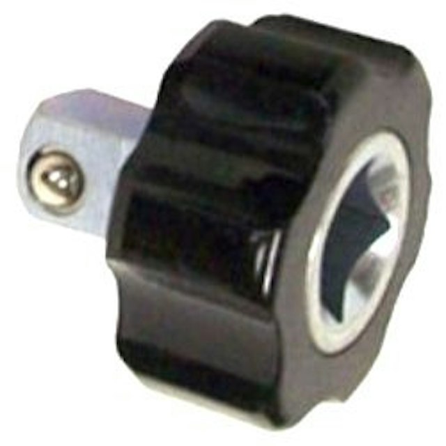 Socket wrench handle - palm ratchet 3/8 square 1/4 hex inch