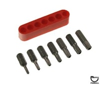 Bit Set - tamper proof Torx 7 pc