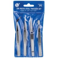 4 Piece Precision Tweezer Set
