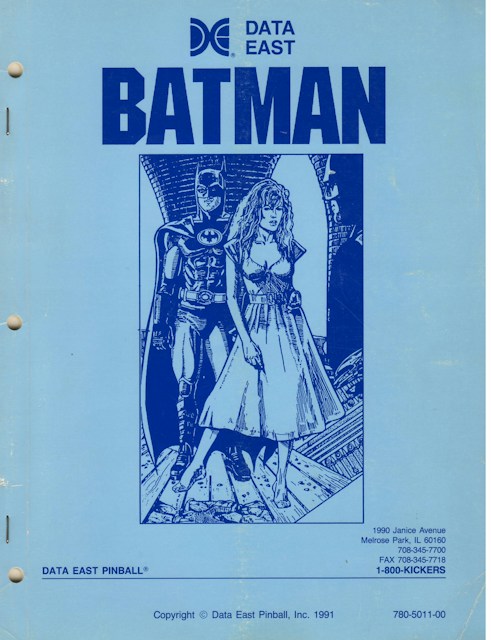 BATMAN (Data East) Manual