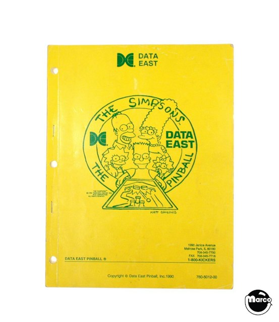 SIMPSONS (Data East) Manual & Schematic