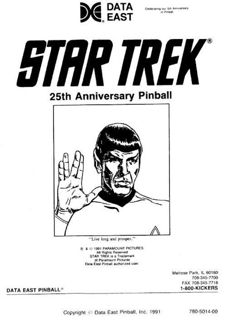 STAR TREK 25th (DE) Manual Original