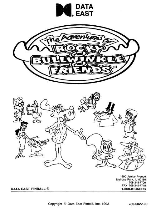 ROCKY & BULLWINKLE (DE) Manual - Original