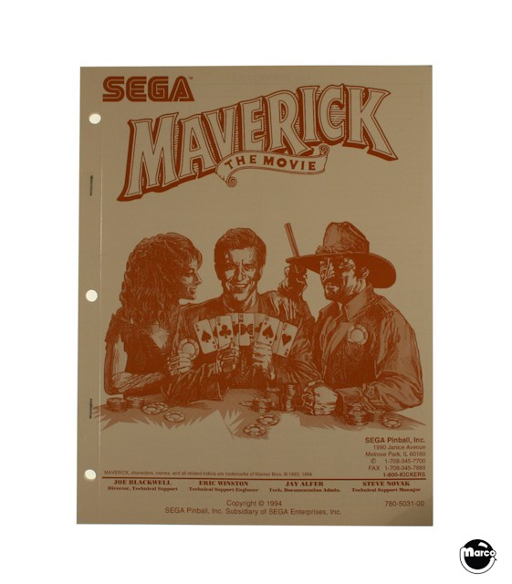 MAVERICK (Sega) Manual & Schematic