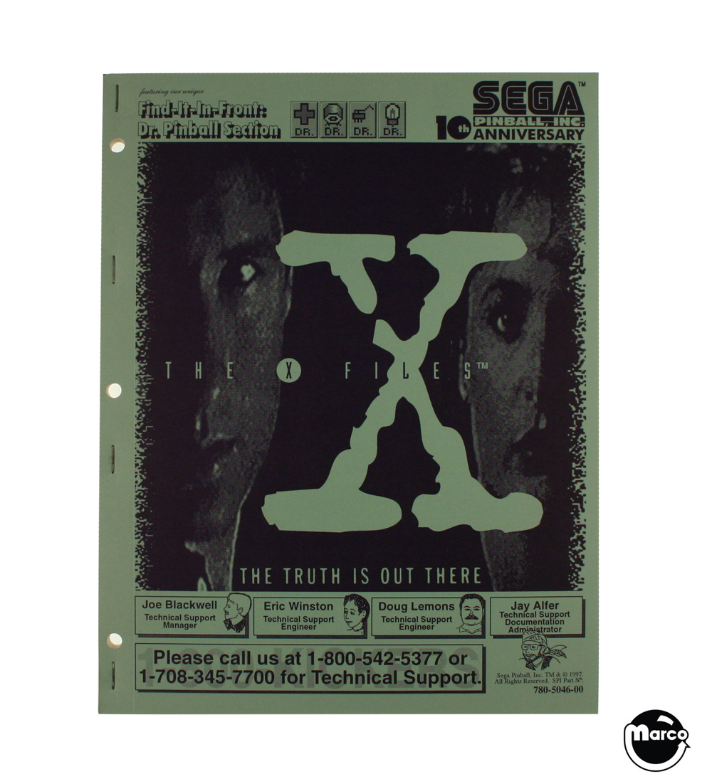 X-FILES (Sega) Manual