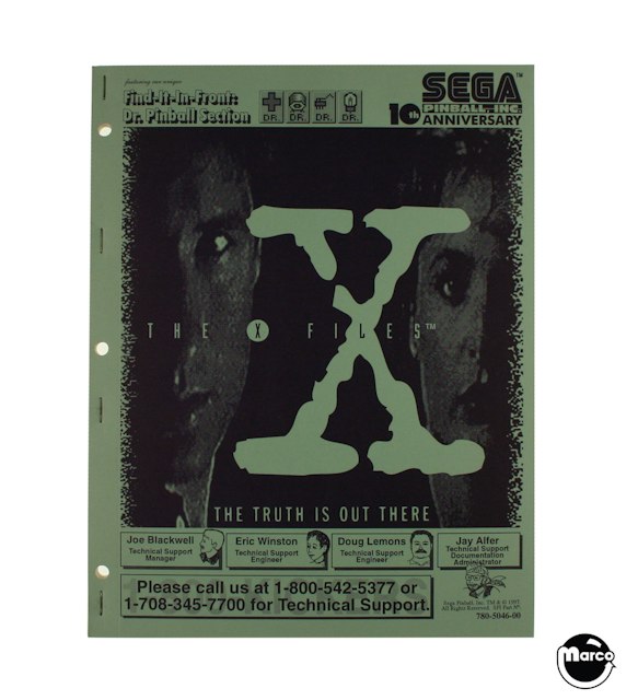 X-FILES (Sega) Manual