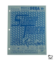 STARSHIP TROOPERS (Sega) Manual - Original