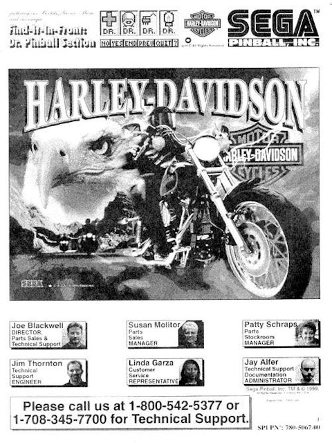HARLEY DAVIDSON (Sega) Manual - Original