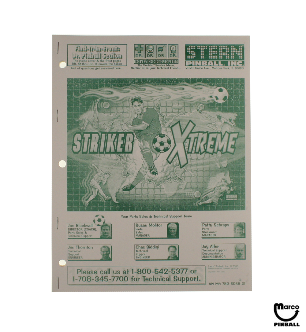 STRIKER XTREME (Stern) Manual