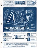 TERMINATOR 3 (Stern) pinball machine GERMAN manual