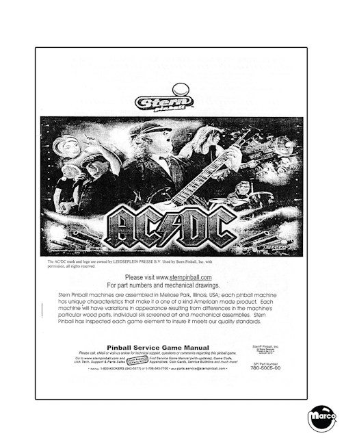 AC/DC PRO (Stern) Manual