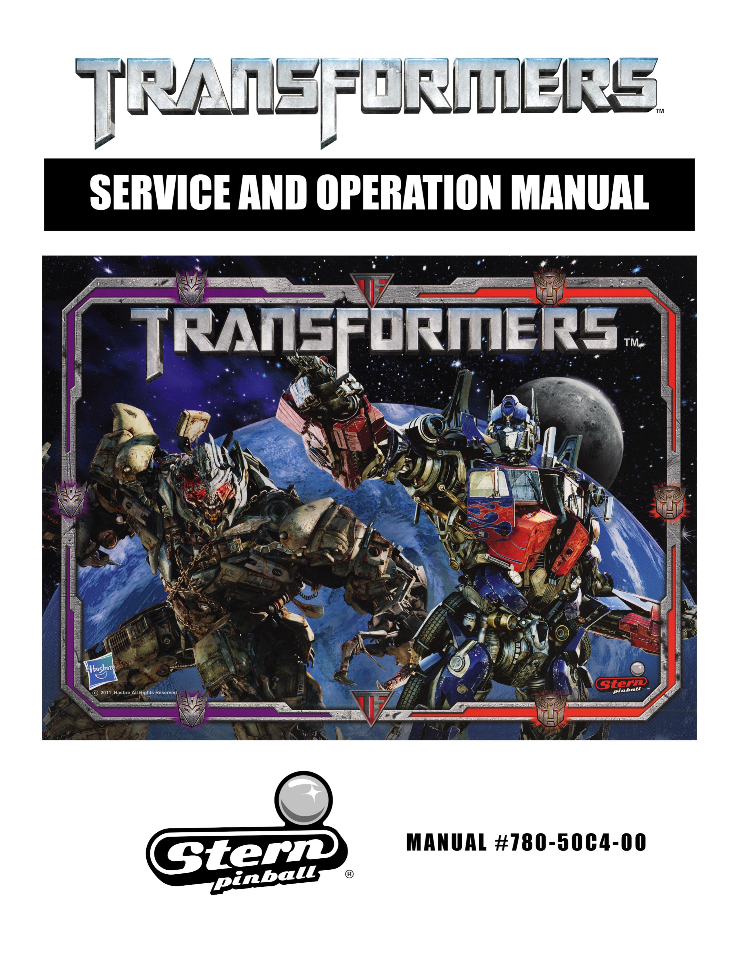 TRANSFORMERS LE (Stern) Manual