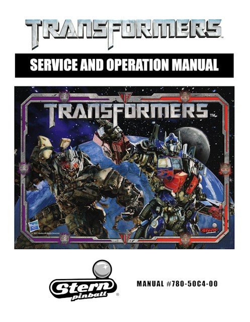 TRANSFORMERS LE (Stern) Manual