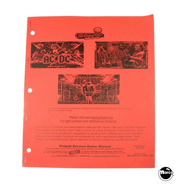 AC/DC PREMIUM LE (Stern) Manual