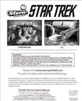 STAR TREK PREMIUM/LE (Stern) Manual