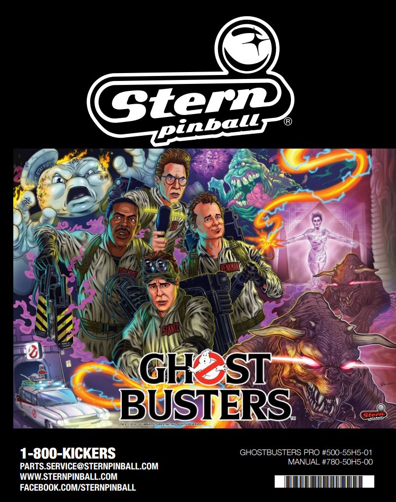 GHOSTBUSTERS PRO (Stern) Manual