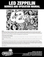 LED ZEPPELIN PRO (Stern) Manual