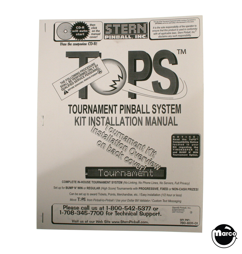 ToPs Tournament Kit (Stern) Manual
