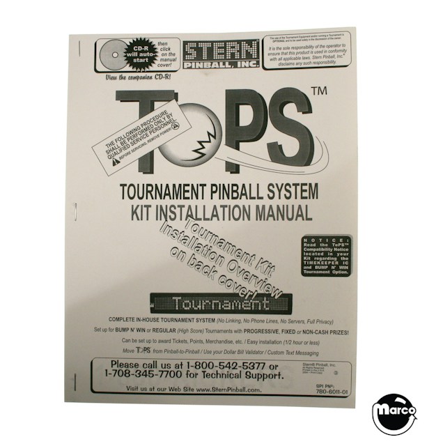 ToPs Tournament Kit (Stern) Manual