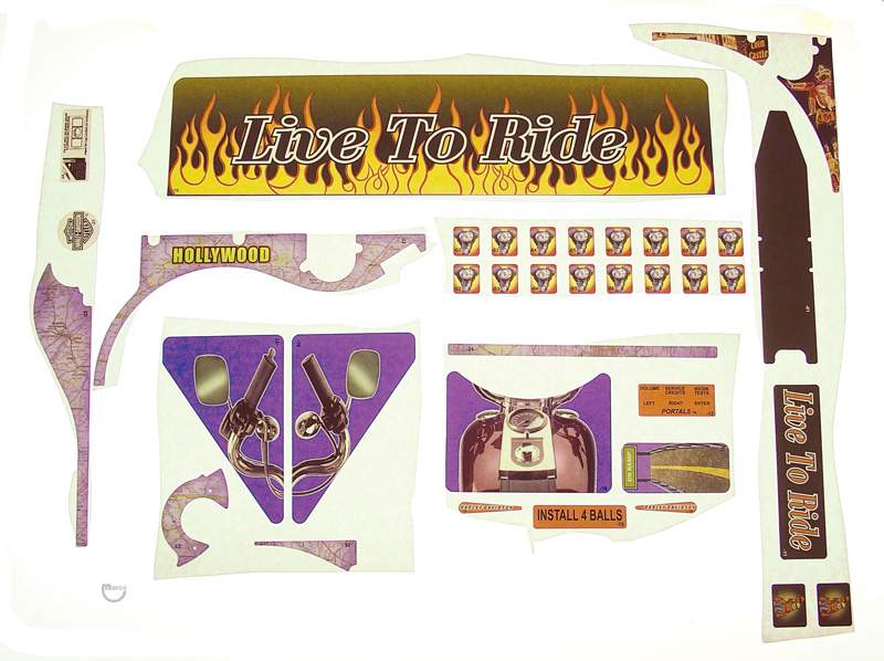 HARLEY DAVIDSON 3rd (Stern) Decal set