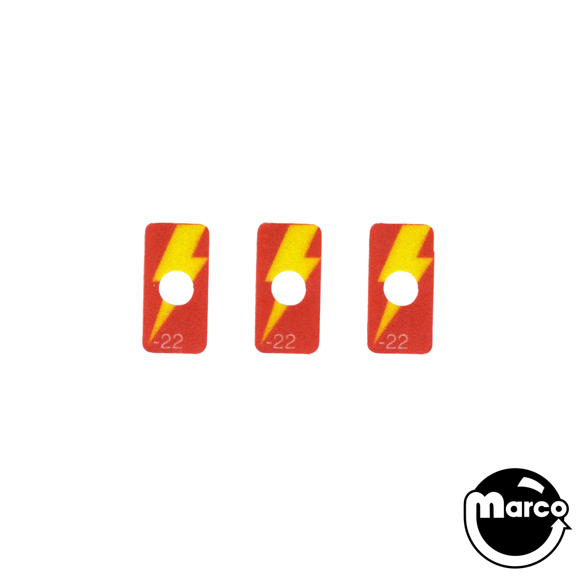 AC/DC PRO/PRE/LE (Stern) 3pc Lightning Bolt Decals