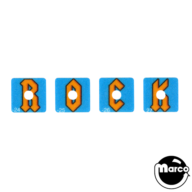AC/DC PRO/PRE/LE (Stern) 4pc Rock Target Decals