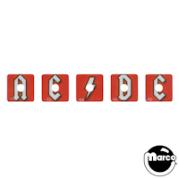 AC/DC PRO/PRE/LE (Stern) 5pc ACDC Target Decals