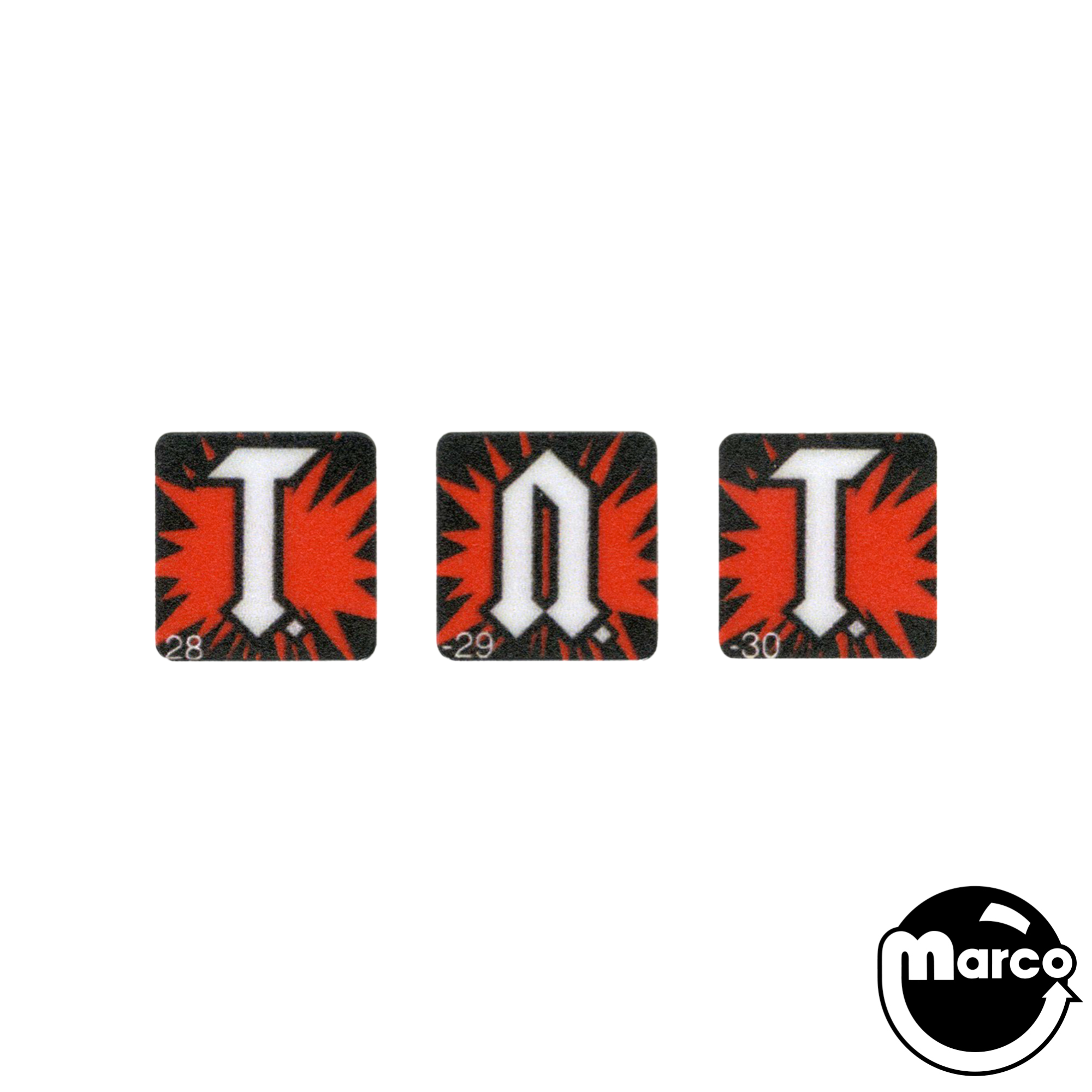 AC/DC PREM / LE (Stern) 3pc TNT Target Decal Set