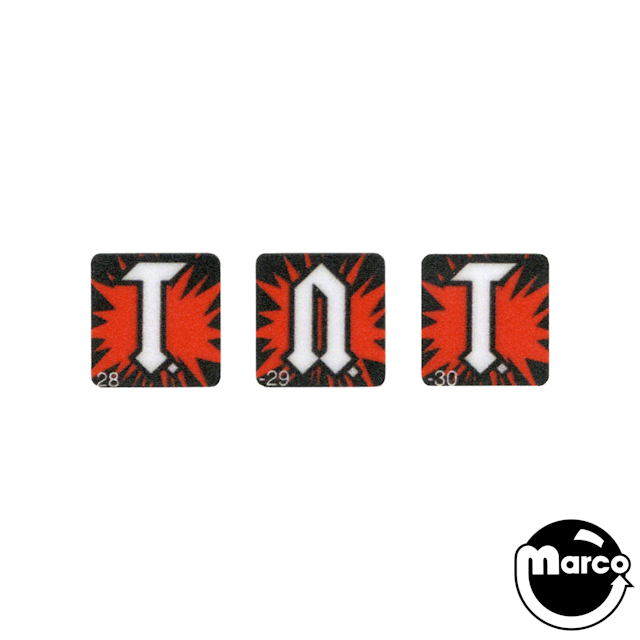 AC/DC PREM / LE (Stern) 3pc TNT Target Decal Set