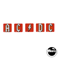 AC/DC PREM / LE (Stern) 5pc ACDC Target Decal Set