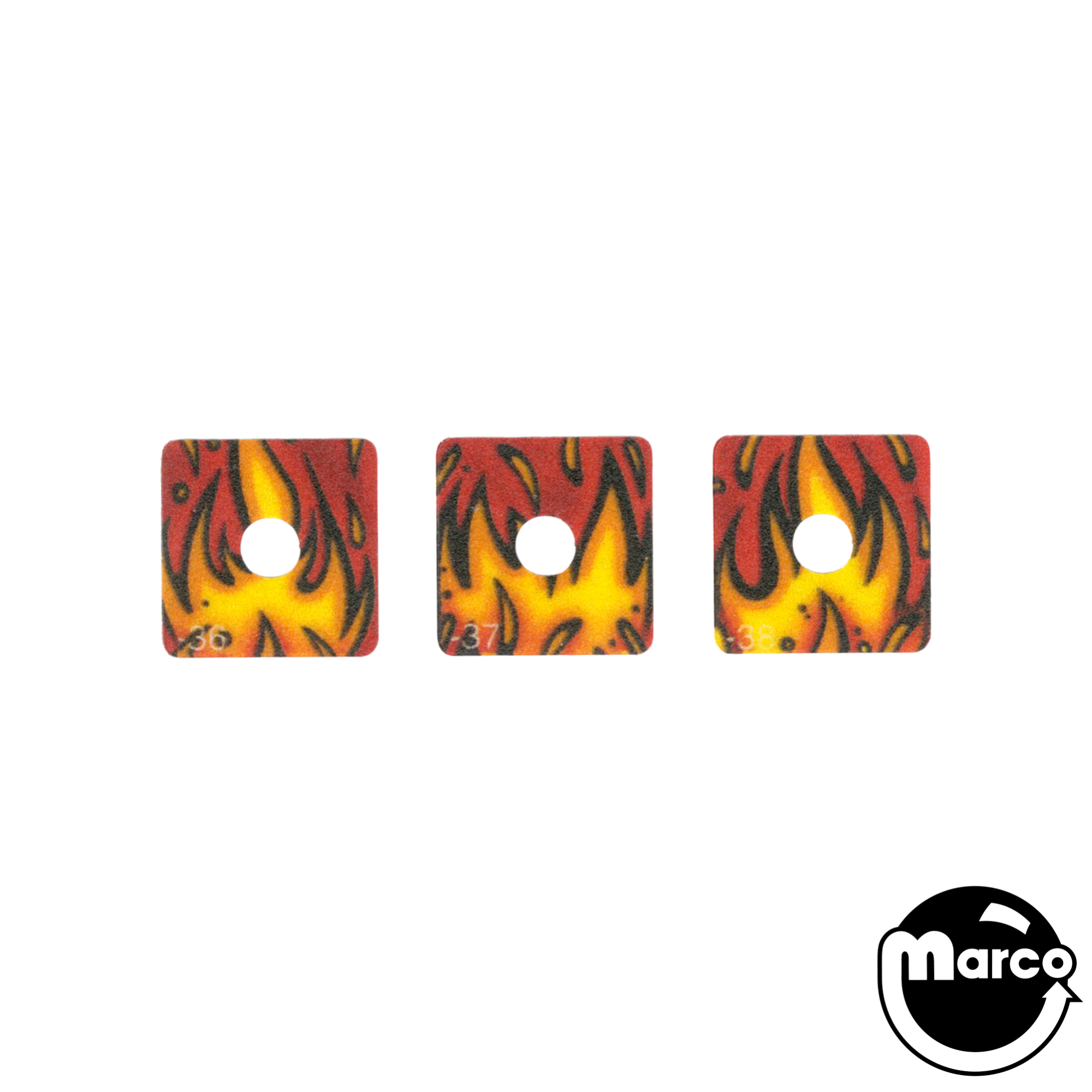 AC/DC PREM / LE (Stern) 3pc Fire Target Decal Set