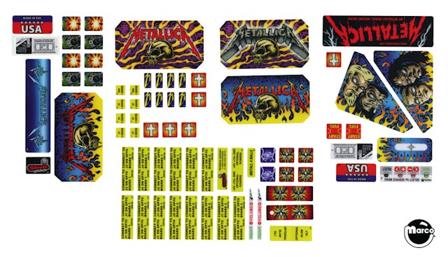 METALLICA PRO / PREMIUM (Stern) Decal set