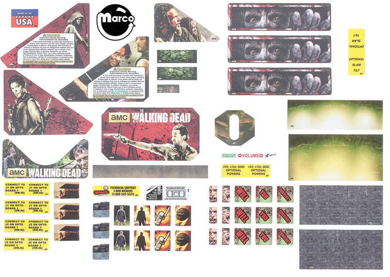 WALKING DEAD PRO (Stern) Decal set