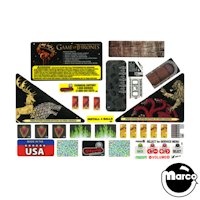 GAME OF THRONES PRO (Stern) Decal Set