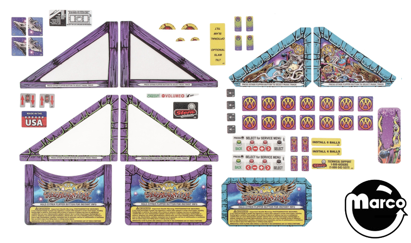 AEROSMITH PRO (Stern) Decal Set