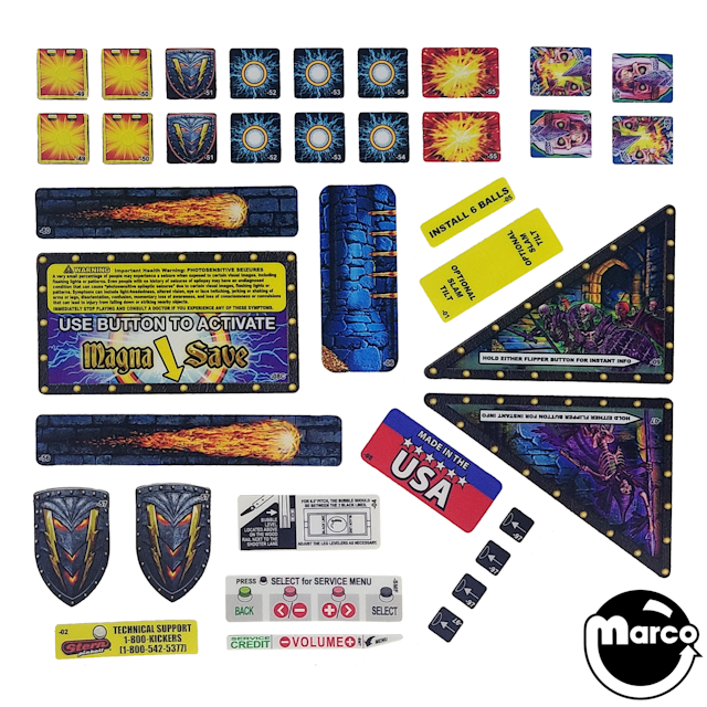 BLACK KNIGHT SOR PRO (Stern) Playfield Decal set