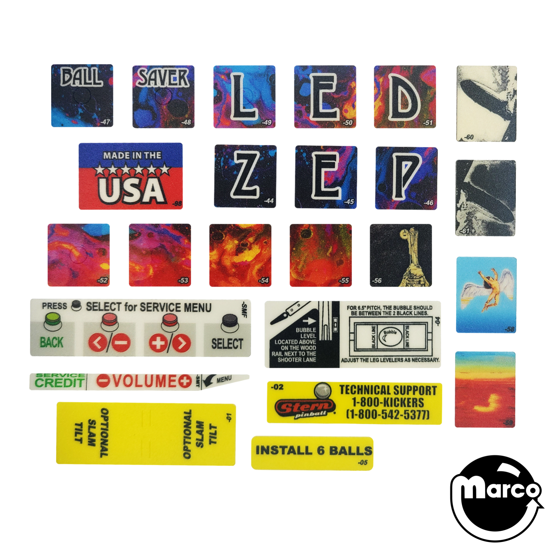 LED ZEPPELIN PREM/LE (Stern) Decal Kit