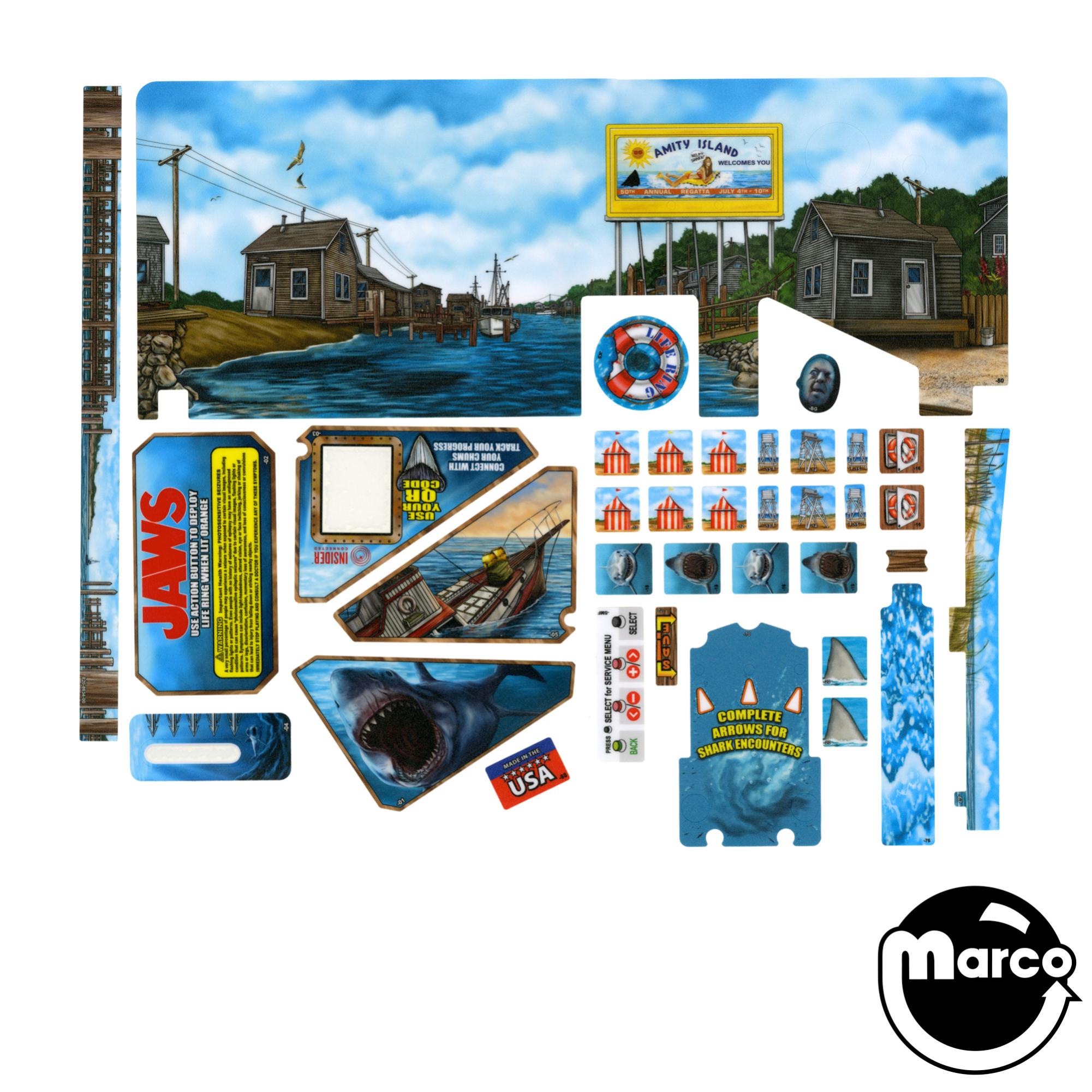 JAWS PRO (Stern) Playfield decal set