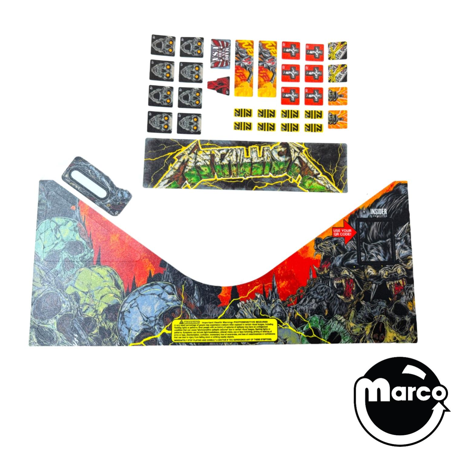 METALLICA REMASTERED PRE/LE (Stern) Playfield decal set