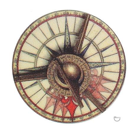 PIRATES CARIBBEAN (Stern) Compass decal