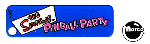 SIMPSONS PINBALL PARTY (Stern) Key fob plastic