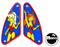 SIMPSONS PINBALL PARTY (Stern) Plastic slingshot set