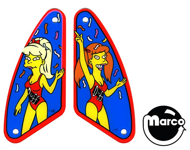 SIMPSONS PINBALL PARTY (Stern) Plastic slingshot set