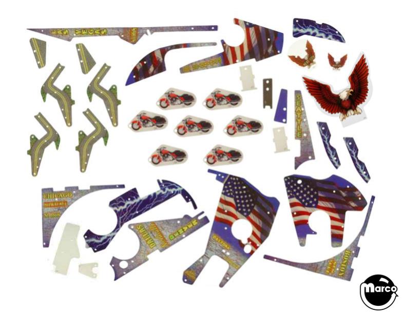803-5000-87 - HARLEY DAVIDSON 3rd (Stern) Plastic set - Marco