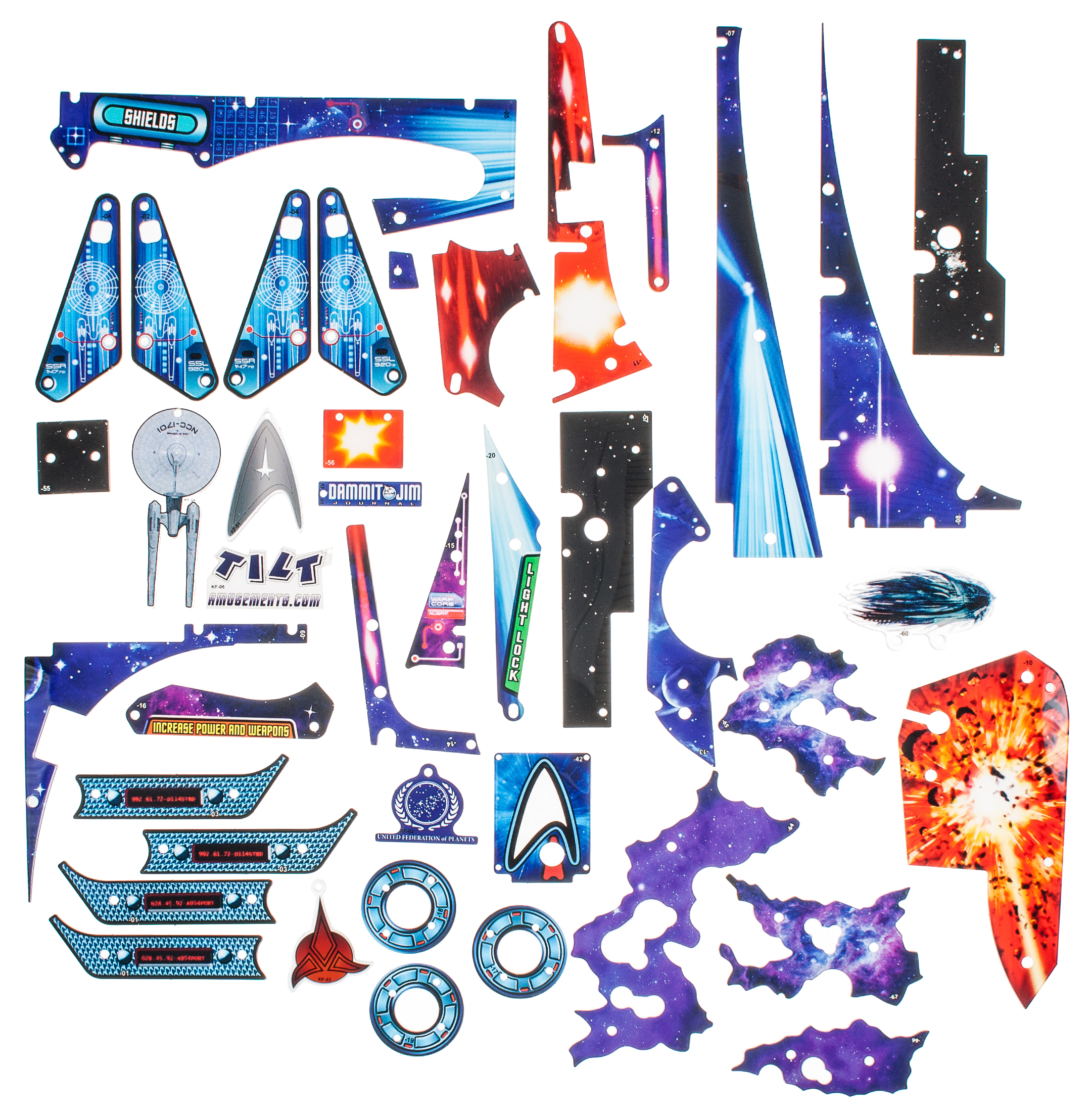 STAR TREK PRO (Stern) Plastic set