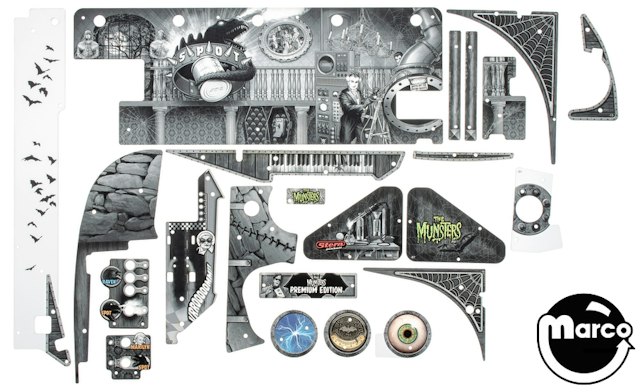MUNSTERS PREMIUM (Stern) Plastic set